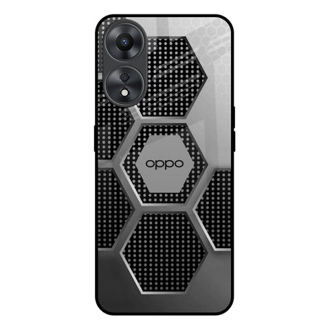 Hexagon Style Glossy Case For Oppo A58 5G