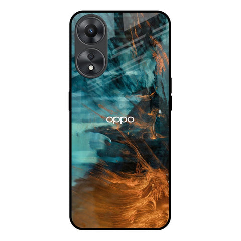 Golden Splash Glossy Case for Oppo A58 5G