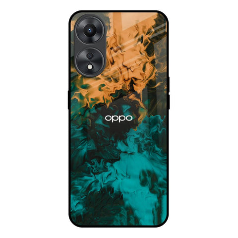 Watercolor Wave Glossy Case for Oppo A58 5G
