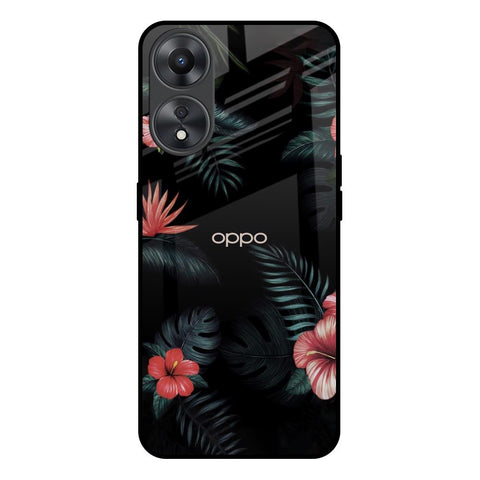 Tropical Art Flower Glossy Case for Oppo A58 5G