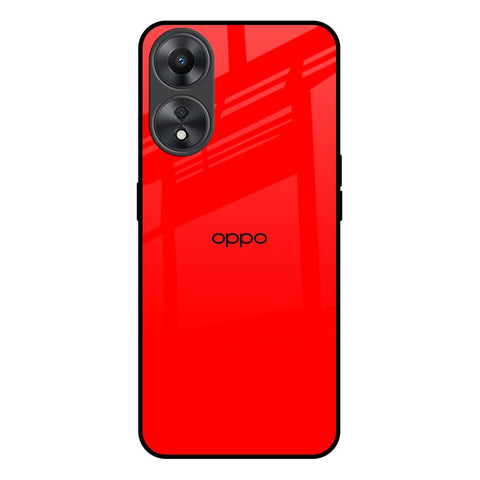 Blood Red Glossy Case for Oppo A58 5G