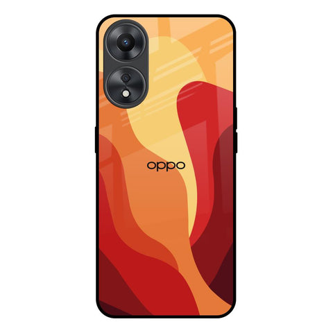 Magma Color Pattern Glossy Case for Oppo A58 5G