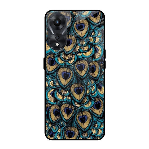 Peacock Feathers Glossy case for Oppo A58 5G