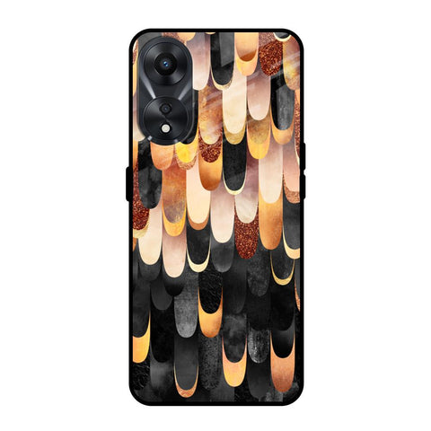 Bronze Abstract Glossy Case for Oppo A58 5G