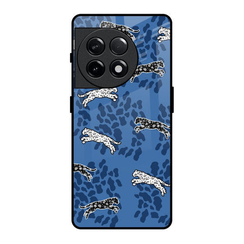 Blue Cheetah Glossy Case for OnePlus 11R 5G