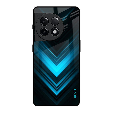 Vertical Blue Arrow Glossy Case For OnePlus 11R 5G