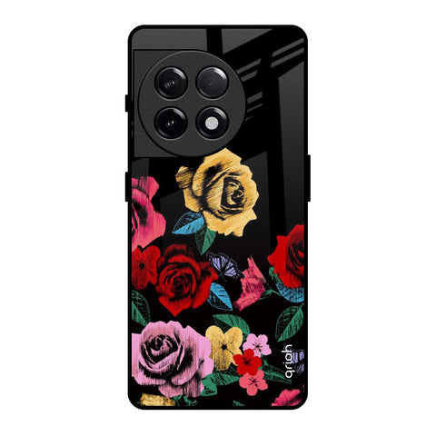 Floral Decorative Glossy Case For OnePlus 11R 5G