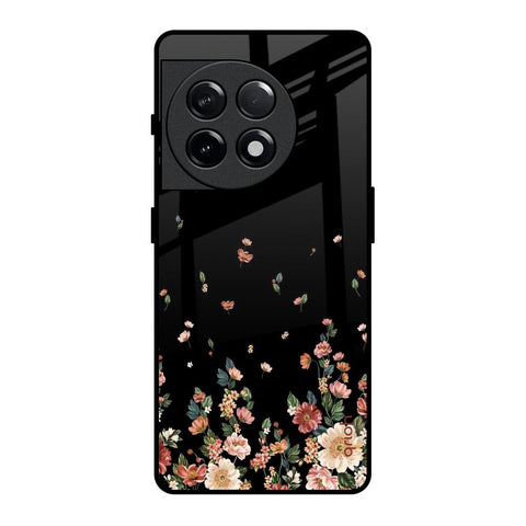 Floating Floral Print Glossy Case for OnePlus 11R 5G