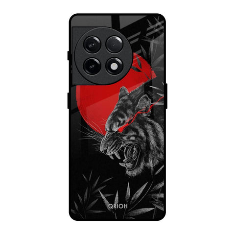 Red Moon Tiger Glossy Case for OnePlus 11R 5G
