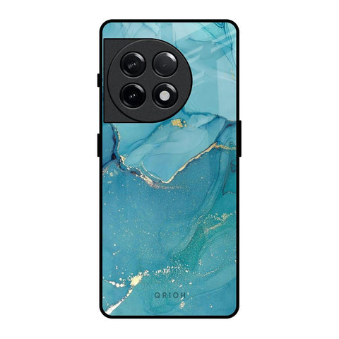 Blue Golden Glitter Glossy Case for OnePlus 11R 5G