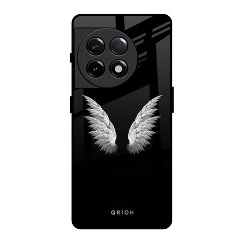 White Angel Wings Glossy Case for OnePlus 11R 5G
