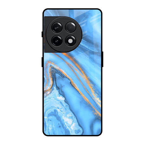 Vibrant Blue Marble Glossy Case for OnePlus 11R 5G