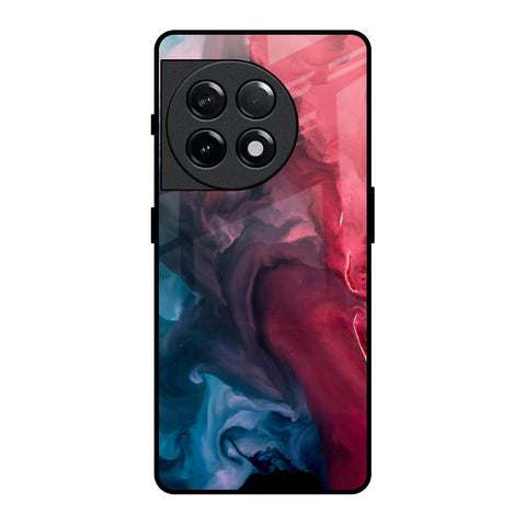 Blue & Red Smoke Glossy Case for OnePlus 11R 5G