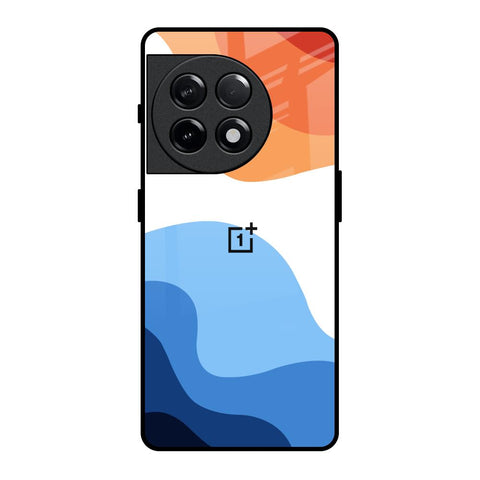 Wavy Color Pattern Glossy Case for OnePlus 11R 5G