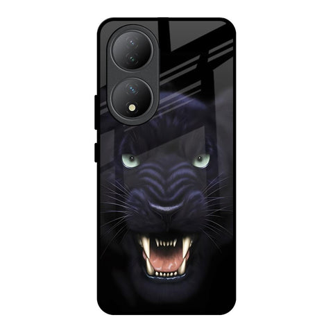 Angry Black Leopard Glossy Case for Vivo Y100 5G