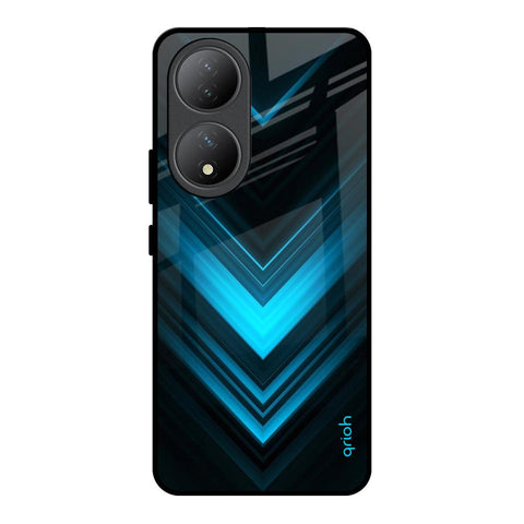 Vertical Blue Arrow Glossy Case For Vivo Y100 5G