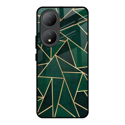 Abstract Green Glossy Case For Vivo Y100 5G