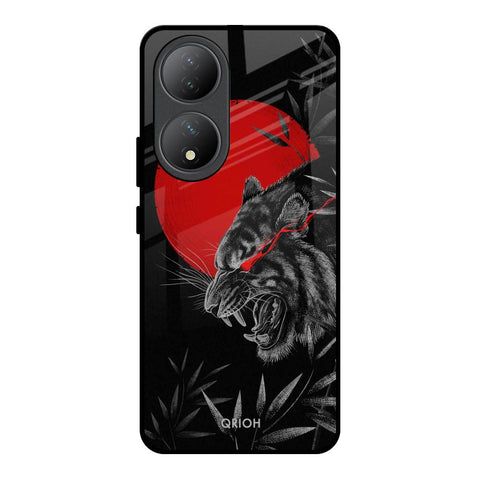 Red Moon Tiger Glossy Case for Vivo Y100 5G