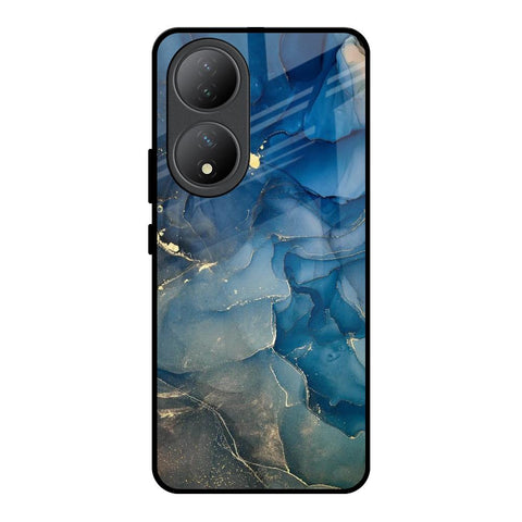 Blue Cool Marble Glossy Case for Vivo Y100 5G