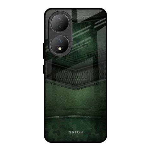 Green Leather Glossy Case for Vivo Y100 5G