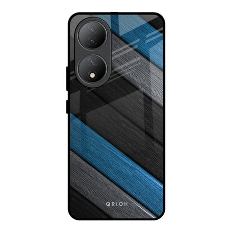 Multicolor Wooden Effect Glossy Case for Vivo Y100 5G