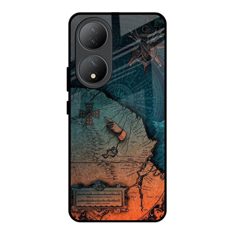 Geographical Map Glossy Case for Vivo Y100 5G