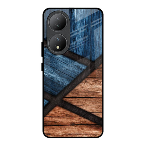 Wooden Tiles Glossy Case for Vivo Y100 5G