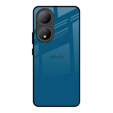 Cobalt Blue Glossy Case for Vivo Y100 5G