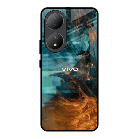 Golden Splash Glossy Case for Vivo Y100 5G