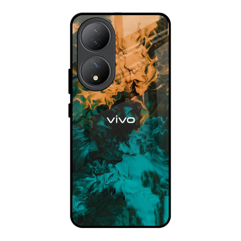 Watercolor Wave Glossy Case for Vivo Y100 5G