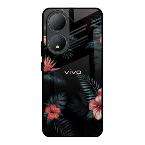 Tropical Art Flower Glossy Case for Vivo Y100 5G