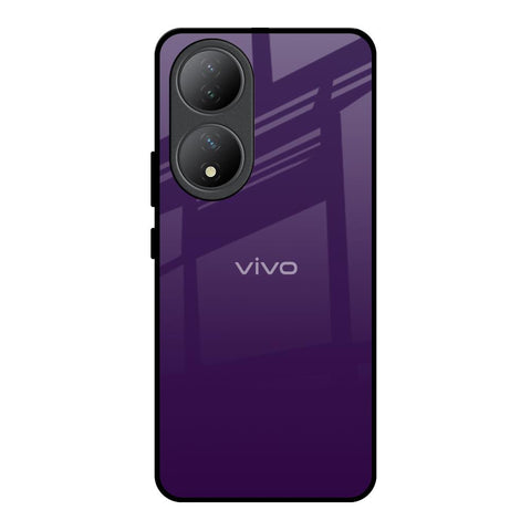 Dark Purple Glossy Case for Vivo Y100 5G