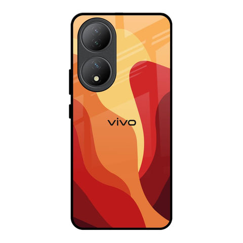 Magma Color Pattern Glossy Case for Vivo Y100 5G