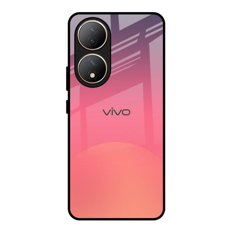 Sunset Orange Glossy Case for Vivo Y100 5G