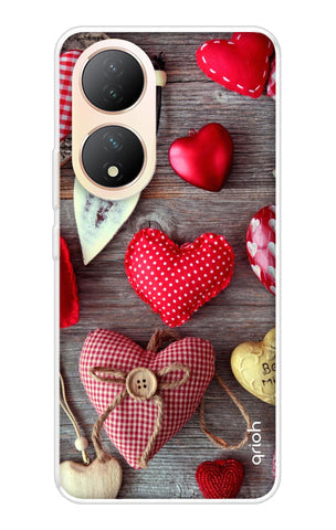 Valentine Hearts Soft Cover for Vivo Y100 5G