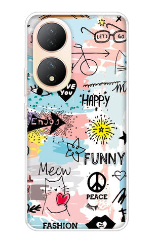 Happy Doodle Soft Cover for Vivo Y100 5G