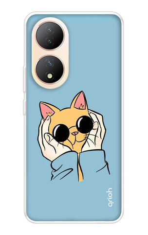 Attitude Cat Soft Cover for Vivo Y100 5G