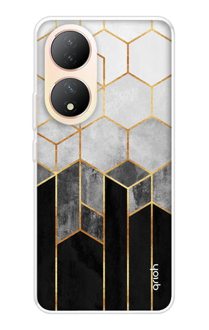 Hexagonal Pattern Soft Cover for Vivo Y100 5G