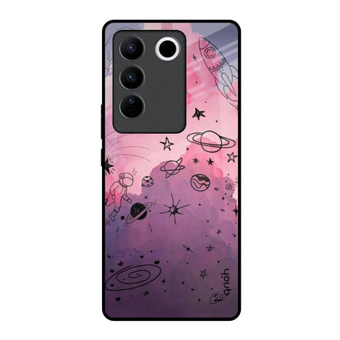 Space Doodles Glossy Case for Vivo V27 5G