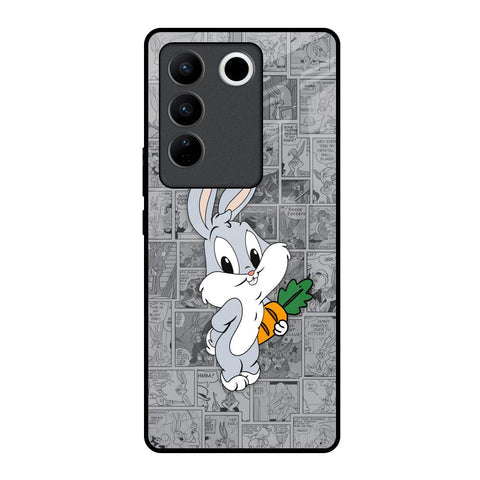 Cute Baby Bunny Glossy Case for Vivo V27 5G