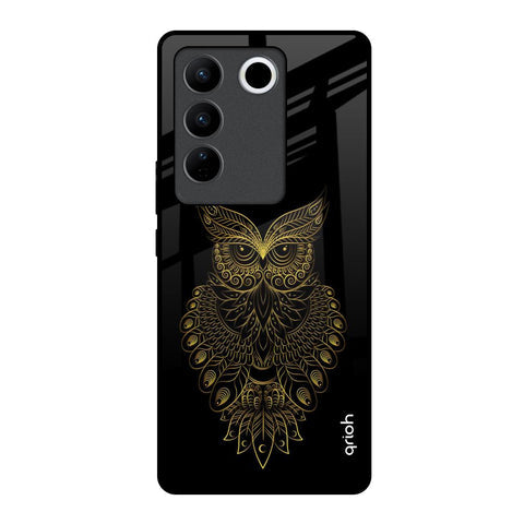 Golden Owl Glossy Case for Vivo V27 5G