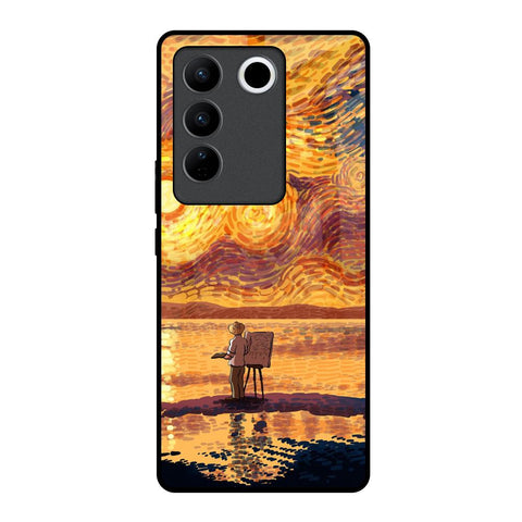 Sunset Vincent Glossy Case for Vivo V27 5G