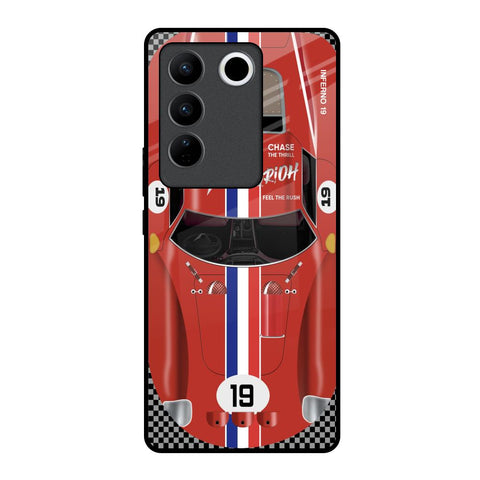 Racing Vintage Glossy Case for Vivo V27 5G