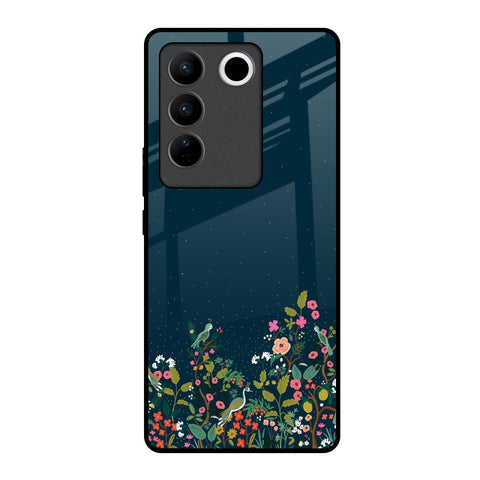 Small Garden Glossy Case For Vivo V27 5G