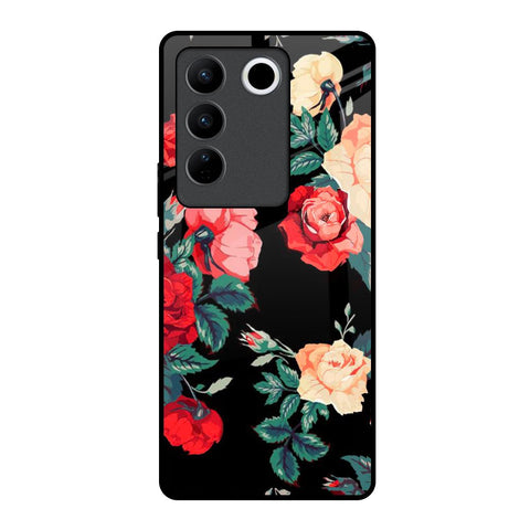 Floral Bunch Glossy Case For Vivo V27 5G