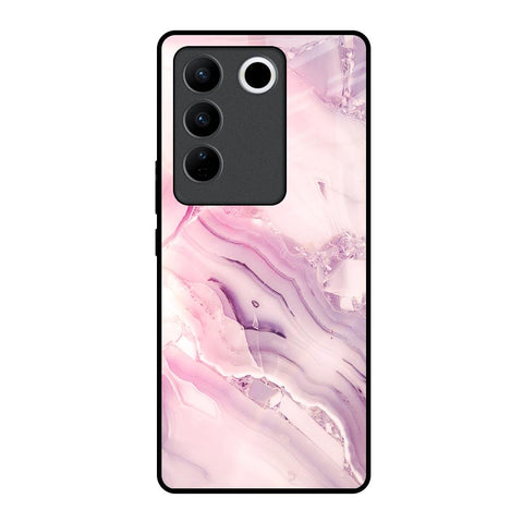 Diamond Pink Gradient Glossy Case For Vivo V27 5G
