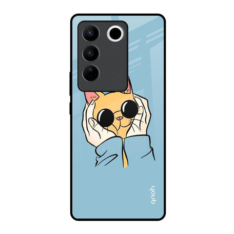 Adorable Cute Kitty Glossy Case For Vivo V27 5G
