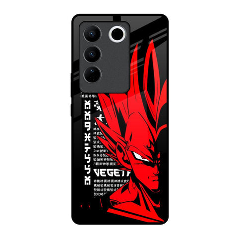 Red Vegeta Glossy Case for Vivo V27 5G