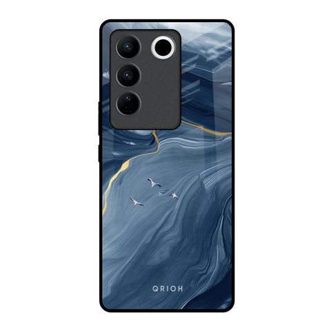 Deep Ocean Marble Glossy Case for Vivo V27 5G