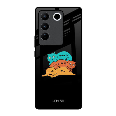 Anxiety Stress Glossy Case for Vivo V27 5G